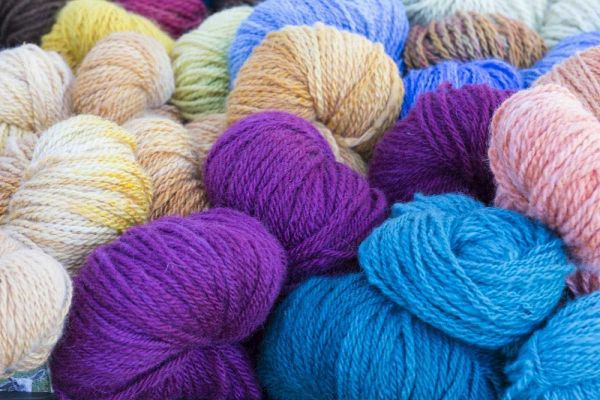 Washington, Seabeck Balls of colorful yarn